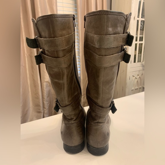 BORN leather high boots, size 8 women’s, Y2K, grunge, moto - Picture 7 of 11